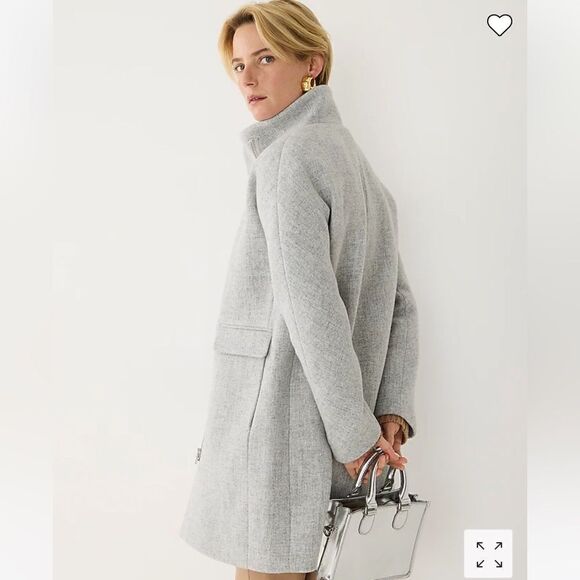 J. Crew New cocoon coat in Italian stadium-cloth - Picture 4 of 8